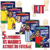 KIT 5 Livros OS MAIORES ASTROS DO FUTEBOL - Craques Capa Flexível Futebol Biografia KIT 5 Livros OS MAIORES ASTROS DO FUTEBOL - Craques Capa Flexível Futebol Biografia