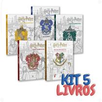 Kit 5 Livros para Colorir Harry Potter Casas Hogwarts - Ciranda Cultural