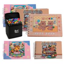 Kit 5 Livros Para Colorir Infantil Folha Acetato Destacável Kit 5 Livros Para Colorir Infantil Folha Acetato Destacável