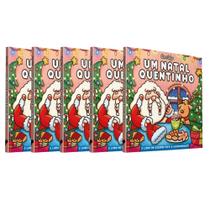 Kit 5 livros: um natal quentinho - o livro de colorir fofo e aconchegante