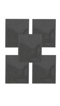 KIT 5 Lixas Água Black:Stone 230x280mm G150 Bosch