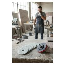 Kit 5 Lixas Diamantadas Polimento Pedra 100mm + Prato