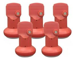 Kit 5 Lnbf Universal Digital Banda Ku Simples 5g Vivensis