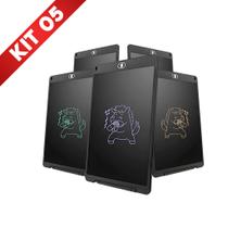 Kit 5 Lousa Tablet Infantil Mágica deTela Lcd Escreve e Desenha Menina e Menino Brinquedo 10 Polegadas