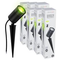 Kit 5 Luminária Espeto Jardim Led Verde Avant 10w Bivolt IP66 Prova D'água