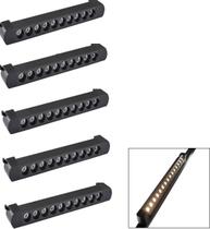 Kit 5 Luminária Led Pontual Linear 20w 3000k Para Trilho Preto Bivolt