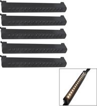 Kit 5 Luminária Led Pontual Linear 30w 3000k Para Trilho Preto Bivolt