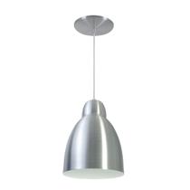 Kit 5 Luminária Pendente Bala Com Interior Branco Com Fiação 110/220v