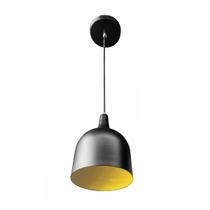 Kit 5 Luminária Pendente Gota Com Interior Amarelo Com Fiação 110/220v