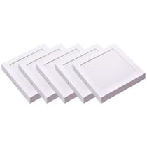 Kit 5 Luminária Plafon Led Quadrado Sobrepor 24W 4000K Noll Kit 5 Luminária Plafon Led Quadrado Sobrepor 24W 4000K Noll