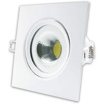 Kit 5 Luminária Spot Authentic Quadrado Led Luz Branca 5w Bivolt Avant