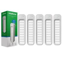 Kit 5 Luminárias De Emergência 30 LEDs Intelbras Lea 150 Bivolt