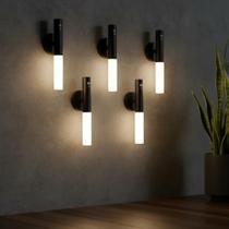 Kit 5 Luminárias de Parede USB Iluminação Inteligente Lanternas Emergência Magnética Casa Quarto Sala Varanda Suporte Luz Segurança Escada Sortida Kit 5 Luminárias de Parede USB Iluminação Inteligente Lanternas Emergência Magnética Casa Quarto Sala Varanda Suporte Luz Segurança Escada Sortida