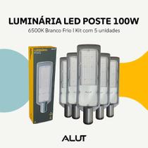 Kit 5 Luminarias Led Poste 100w ou 200w 6500k 110v 220v Ip66 Alut By Avant