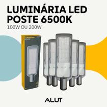 Kit 5 Luminarias Led Poste 100w ou 200w 6500k 110v 220v Ip66 Alut By Avant Kit 5 Luminarias Led Poste 100w ou 200w 6500k 110v 220v Ip66 Alut By Avant