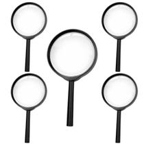 Kit 5 Lupa Brinquedo Infantil Detetive Educacional Criança