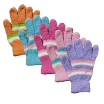 Kit 5 Luva Feminina Peluciada Quentinha Plush Adulto