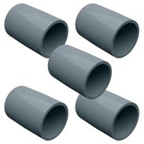 Kit 5 luva lisa pvc cinza 1" masster Kit 5 luva lisa pvc cinza 1" masster