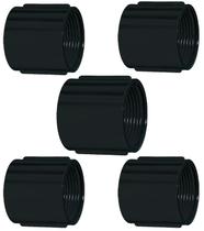 Kit 5 luva preta roscavel 1.1/2" masster