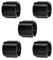 Kit 5 luva preta roscavel 1.1/4 masster