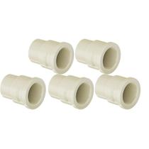 Kit 5 Luva Transição Soldável CPVC Bege Aquatherm Canos Tubo Água Quente Predial De 3/4" 22mm Tigre