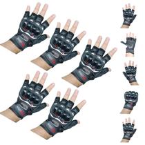 Kit 5 Luvas Esportivas Meio Dedo Para Bike Moto Trilha Aventura Uso Diário ou Reposição Kit 5 Luvas Esportivas Meio Dedo Para Bike Moto Trilha Aventura Uso Diário ou Reposição