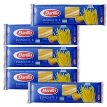Kit 5 Macarrão Barilla Massa com Ovos Espaguete 8 500g