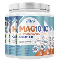 Kit 5 Mag10 Complex Unilife 90 Cápsulas Kit 5 Mag10 Complex Unilife 90 Cápsulas