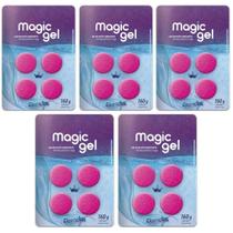 Kit 5 Magic Gel Pastilha Clarificante Piscina - Domclor