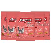 Kit 5 Magnus Cat Petisco Carne 40g