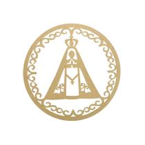 Kit 5 Mandala Nossa Senhora Aparecida Decoração 40cm Mdf Madeira
