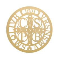 Kit 5 Mandala São Bento Decoração Religião 60cm Mdf Madeira