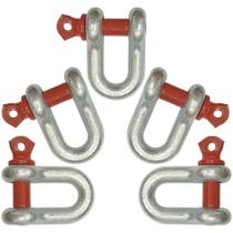 Kit 5 Manilhas Reta (D) 3/8" Pesada - Siva