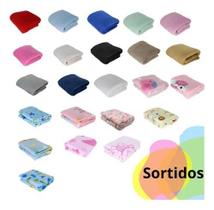 Kit 5 Mantas Bebe MicroFibra Confort 90x110cm - Pequenos Defeitos - 100% poliéster