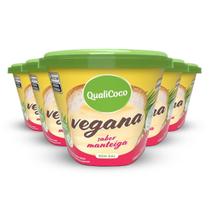 Kit 5 Manteiga De Coco Qualicoco 200G Sabor Manteiga Sem Sal Kit 5 Manteiga De Coco Qualicoco 200G Sabor Manteiga Sem Sal
