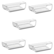 Kit 5 Manteigueira Porta Manteiga Transparente 22x10x5