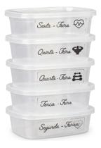Kit 5 Marmitas Fitness 500ml Empilhavel Lava Loucas Bpa Free Kit 5 Marmitas Fitness 500ml Empilhavel Lava Loucas Bpa Free