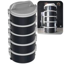 Kit 5 Marmitas Termoprato Termica C/alça Sem Divisorias 1,5l Kit 5 Marmitas Termoprato Termica C/alça Sem Divisorias 1,5l