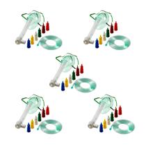 Kit 5 Máscara Venturi Adulto Alongado Resgate APH Foyomed O2 Kit 5 Máscara Venturi Adulto Alongado Resgate APH Foyomed O2