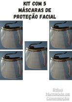 (KIT 5 ) Máscaras de proteção facial face shield G-LIGHT