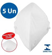 Kit 5 Máscaras Proteção Respiratória N95 Pff2 Reutilizável Inmetro - Vonder