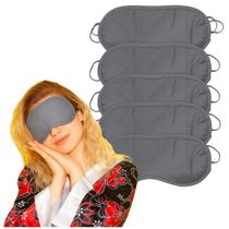 Kit 5 Máscaras Tapa Olhos Dormir com Elástico Confortável