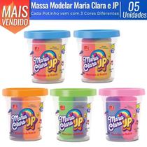 Kit 5 Massa de Modelar Massinha Colorida Maria Clara e JP Slime 3 Cores 50g Kit 5 Massa de Modelar Massinha Colorida Maria Clara e JP Slime 3 Cores 50g