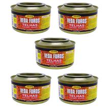 Kit 5 Massa Veda Furos Trincas Fissuras Telhas 330g Allchem