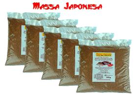 Kit 5 Massas Japonesa Tilajapa Para Pesca de Tilápias 5x500g Kit 5 Massas Japonesa Tilajapa Para Pesca de Tilápias 5x500g