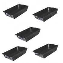 Kit 5 masseira p/pedreiro 20 l ( metal)