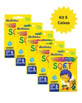 Kit 5 Massinha de Modelar 6 Cores Acrilex