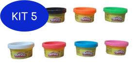 Kit 5 Massinha De Modelar Com 8 Mini Potes 28G Play-Doh -