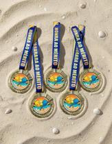 Kit 5 Medalhas Para Beach Tennis Premiação 6cm Com Cordão Premium Kit 5 Medalhas Para Beach Tennis Premiação 6cm Com Cordão Premium