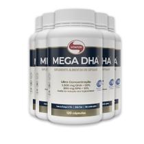 Kit 5 Mega DHA Vitafor 1500mg 120 Cápsulas Kit 5 Mega DHA Vitafor 1500mg 120 Cápsulas